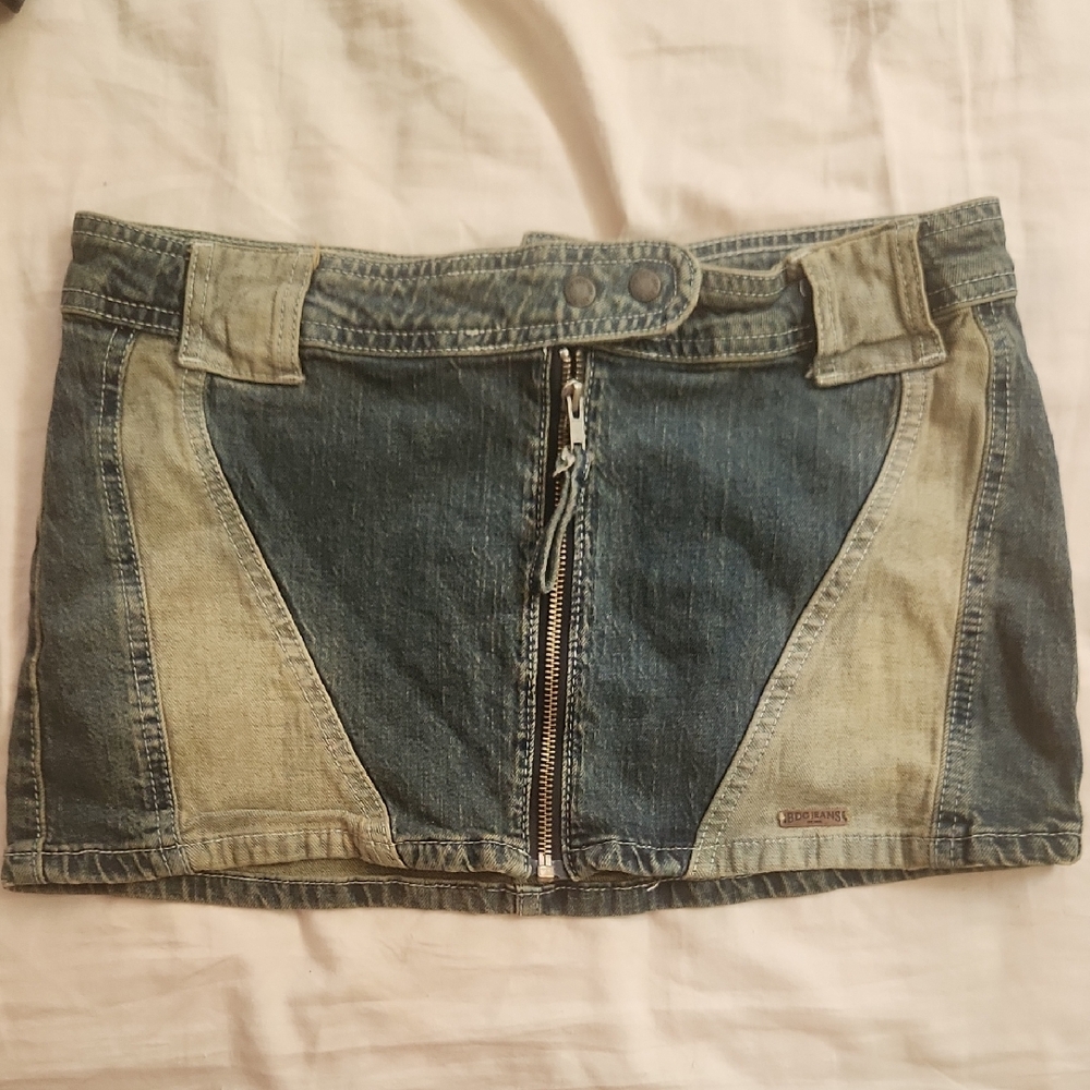 BDG Blue Mini Skirt Casual Night Out
